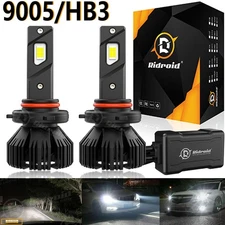 9005 HB3 LED Headlight Bulbs Kit White High/Low Beam CANBUS Super Bright 90000LM