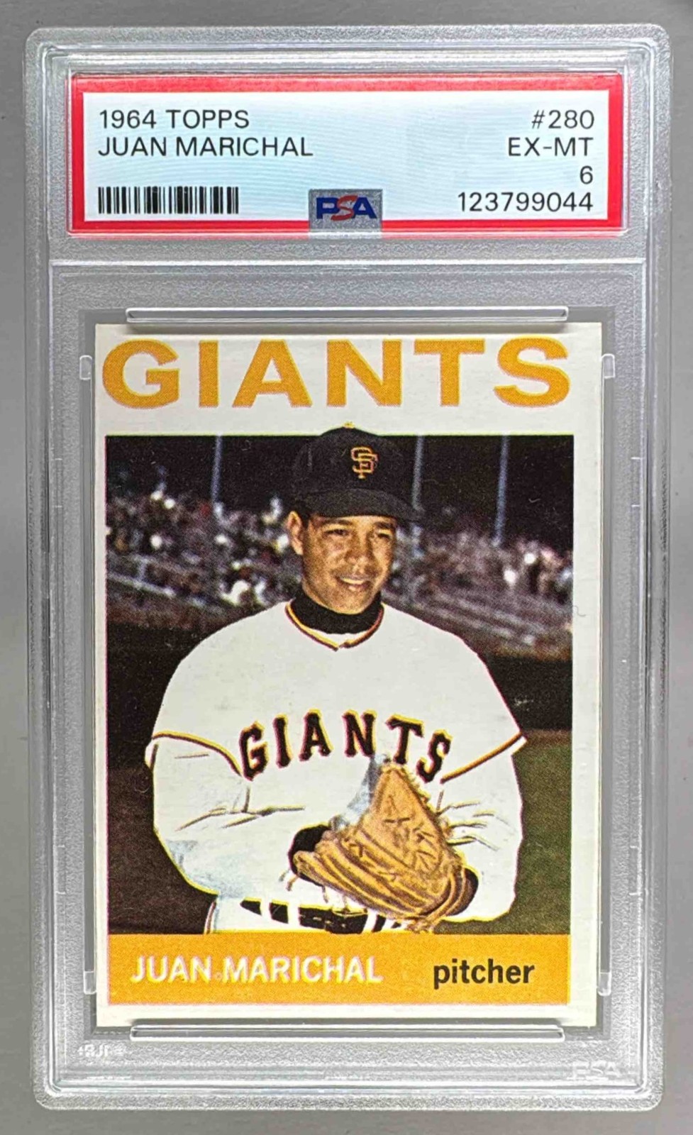 123799044 Juan Marichal 1964 Topps #280 PSA 6