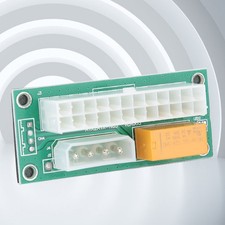 24Pin Dual Power Supply Synchronous Starter Module Cable Wire Extender Board New