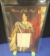 2018 Pieces of the Past King George IV Relic Card #PR-KGIV33