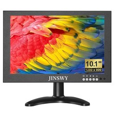JINSWY 10.1" Security Monitor, 1280 x 800 HD Display, 1610 IPS Metal Portable...