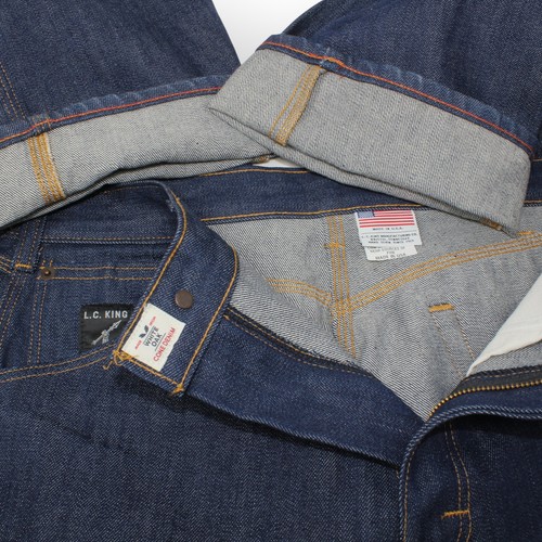 Puntero de bloqueo marca 33x31 cono roble blanco denim índigo oscuro rígido hecho en EE. UU. envío gratuito - Imagen 12 de 17