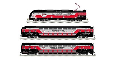 ATLAS HO ALP45DP NJT SILVER DC/DCC/READY  #4503/CAB #7056/COACH#7583 PN 10004443