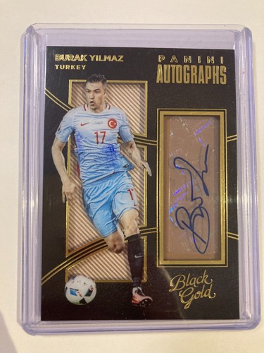 BLACK GOLD 2016-17 BURAK YILMAZ TURKEY PANINI AUTOGRAPHS FOOTBALL.