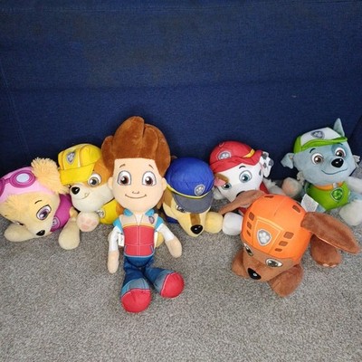Paw Patrol Stofftiere Set Soin Master Konvolut Plüsch Kinder Chase Marshal Sky Zuma