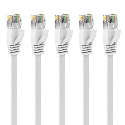 Lan Kabel, Netzwerkkabel, Ethernet, Cat6, kurze Kabel, 0,25m, 5 Stück