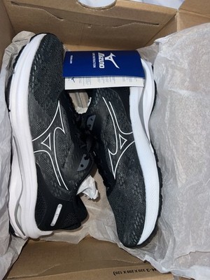 Mizuno Wave Legacy Black/White Low Top Lace-Up Athletic Sneakers D NIB
