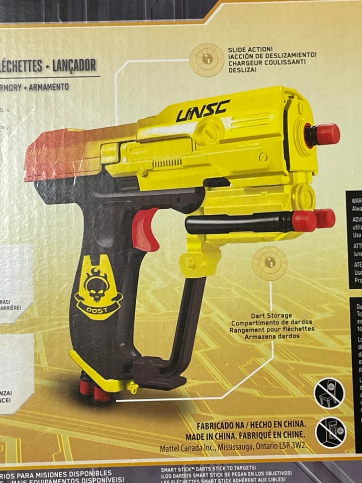 NEW RARE Halo UNSC Boomco Magnum ODST M6 Blaster Dart Gun Sealed and CRISP - Image 4 of 4