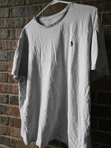 Polo Ralph Lauren Tee Shirt. Size L. Gray, Blue Embroidery. - Picture 8 of 9
