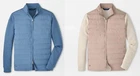 NEW MENS PETER MILLAR L/S WINSOME HYBRID FULL ZIP CARDIGAN SWEATER JACKET,MEDIUM