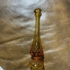 Vintage Fenton Colonial Amber 9.5” Hobnail Bud Vase #3756CA 1960’s-1970’s