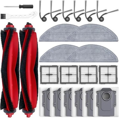 24 Pack Accessories Compatible with Roborock Q10 S5+, Q10 S5, Q10 X5+, Q10 X5