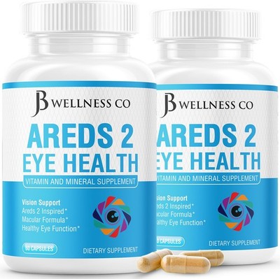 JB Wellness AREDS 2 Eye Vitamin & Mineral Supplement, Contains Lutein, Vitamin C