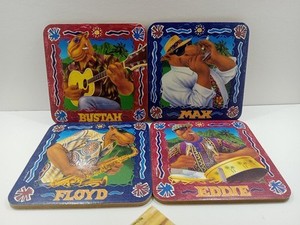 Vintage Camel Cigarette Joe's Beach Club Coaster Set Collectible Four Piece Set