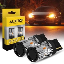 Auxito Amber 7443 LED 7444 Front Turn Signal Canbus Light Bulbs No Hyper Flash 2