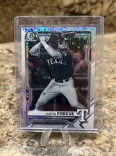 2021 Bowman Chrome - Prospects Justin Foscue Black & White Mini-Diamond  (RC)