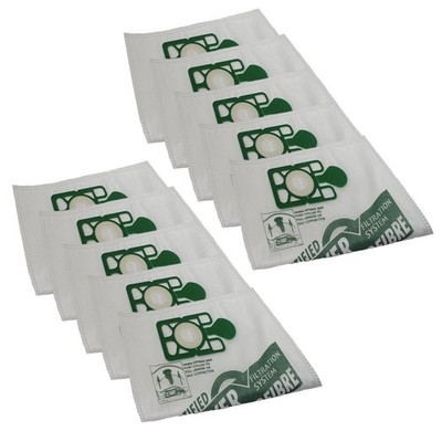 10 Pack Of Microfiber Vacuum Dust Bags Designed To Fit Numatic Henry Hetty Basil