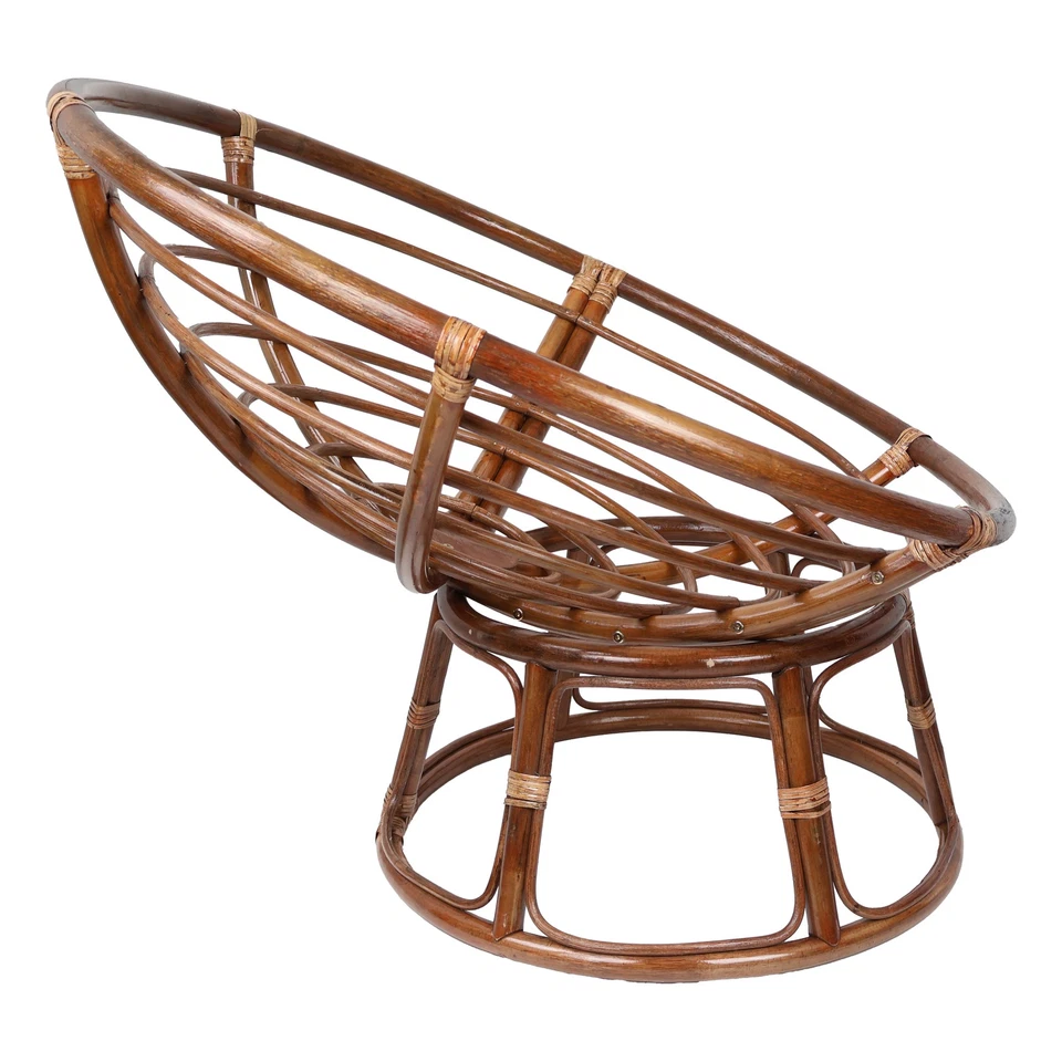 Bali 42-inch Rattan Papasan Chair Frame (Cushion not Brown 42-inch - Image 3 of 4