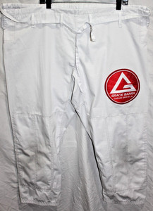 Gracie Barra A4 White Gi Pants BJJ MMA Kimono Official - Equipe GB Edition
