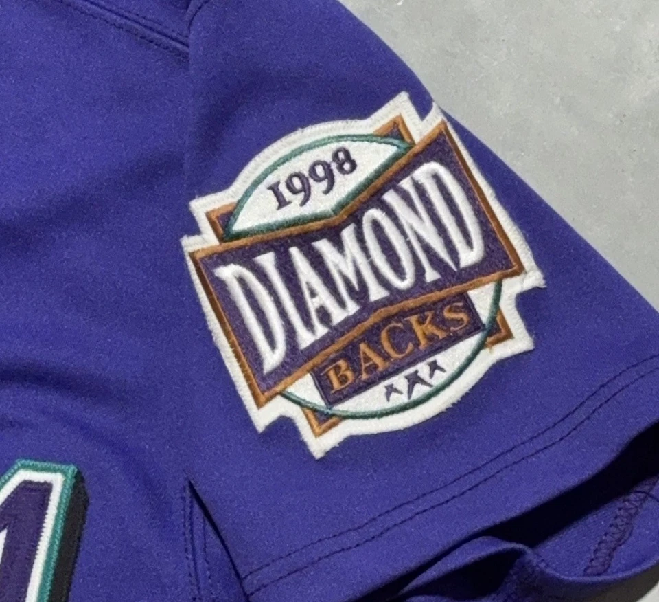 VTG Authentic Russell Athletic Arizona Diamondbacks Alternate Purple Jersey 40 - Image 2 of 4