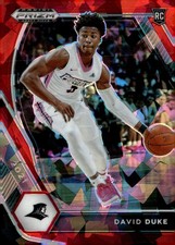 2021 Panini Prizm Draft Picks #44 David Duke Jr. Red Ice