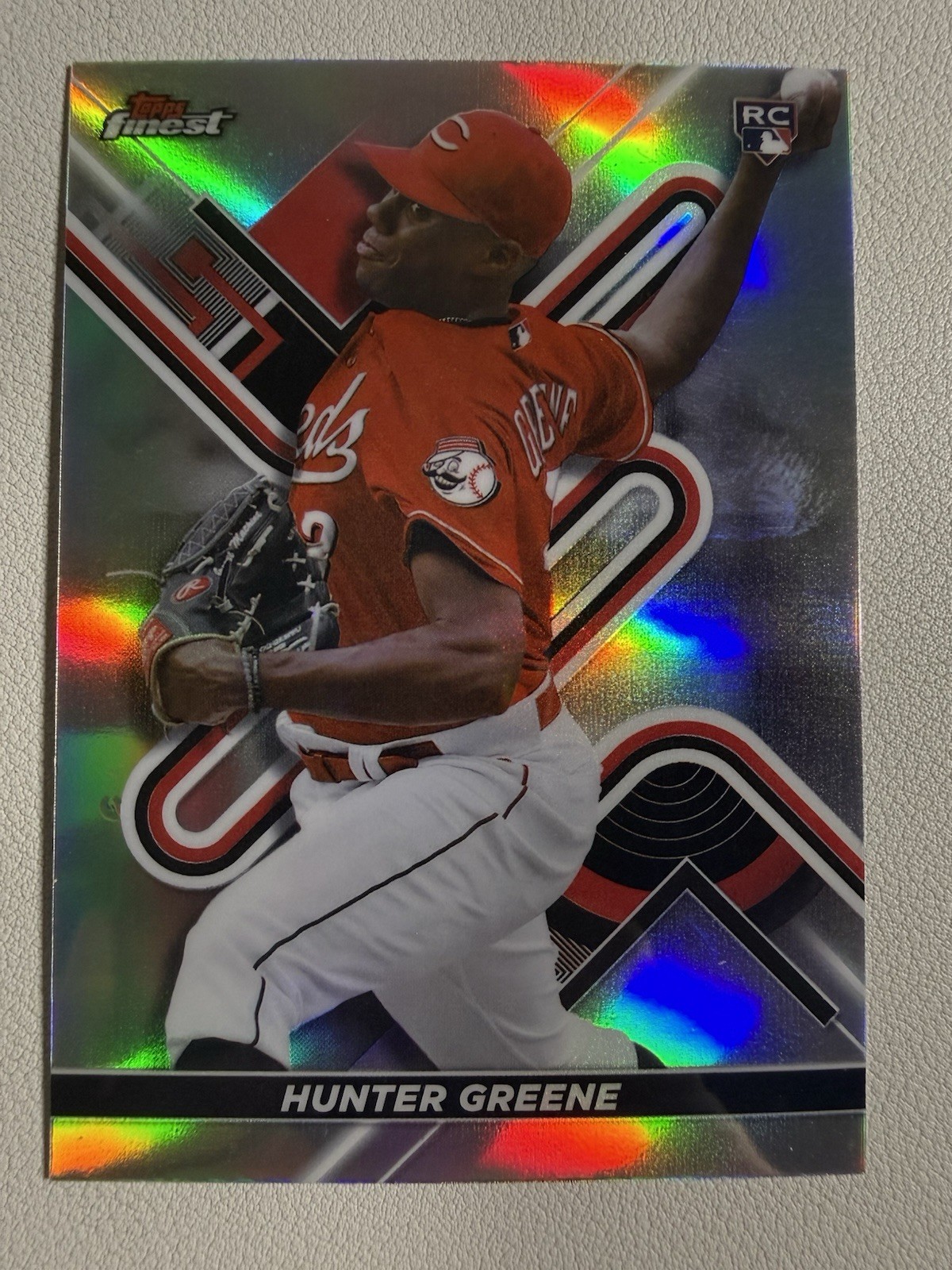 2022 Topps Finest - Hunter Greene #69 Refractor (RC) Cincinnati Reds