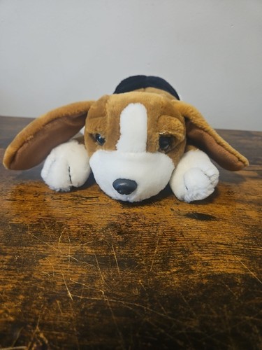 America Wego Basset Hound Puppy Dog Plush 12" Laying Stuffed Soft Toy Beagle Vtg