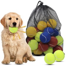 Dog Tennis Balls, 20 Pack 2.5 inch Floatable Squeaky Tennis Balls for Fetch E...