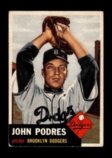 1953 Topps Set-Break #263 John Podres RC VG-VGEX (crease) *GMCARDS*