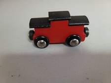 Brio Wooden Railway Wooden Vintage Red Caboose 33590 1990s