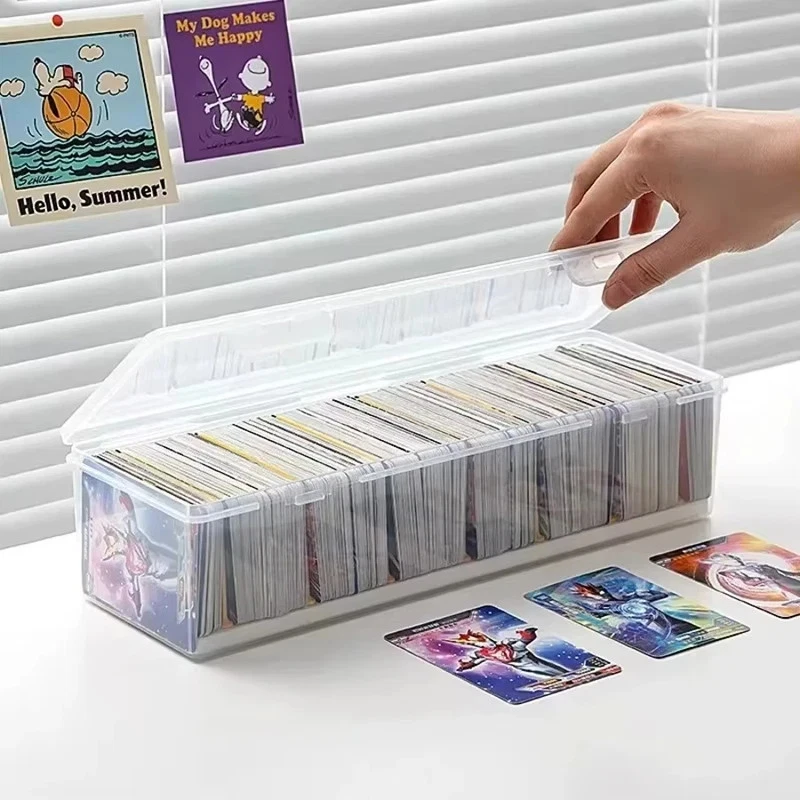 Boîte rangement cartes 550 compartiments séparateurs réglables transparent - Photo 1/4