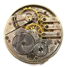 Vintage Elgin Grade 247 16s 15J Hunting Pocket Watch Movement lot.wq