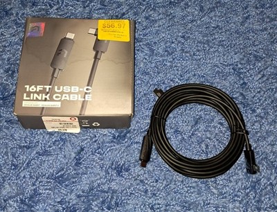 Atrix 16 Ft USB-C Link Cable Compatible With Oculus Quest 1 2 VR Headset Cables