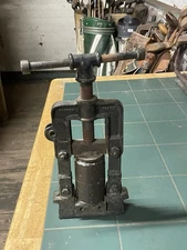 Antique Gutty Golf Ball Cast Iron Press With Mould V2 Model British Made C1900s