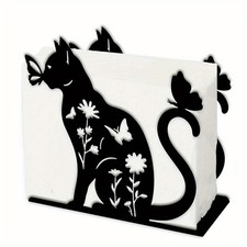 1pc Iron Napkin Holder Cat Shape 135x50x123x1.3mm Craft storage box