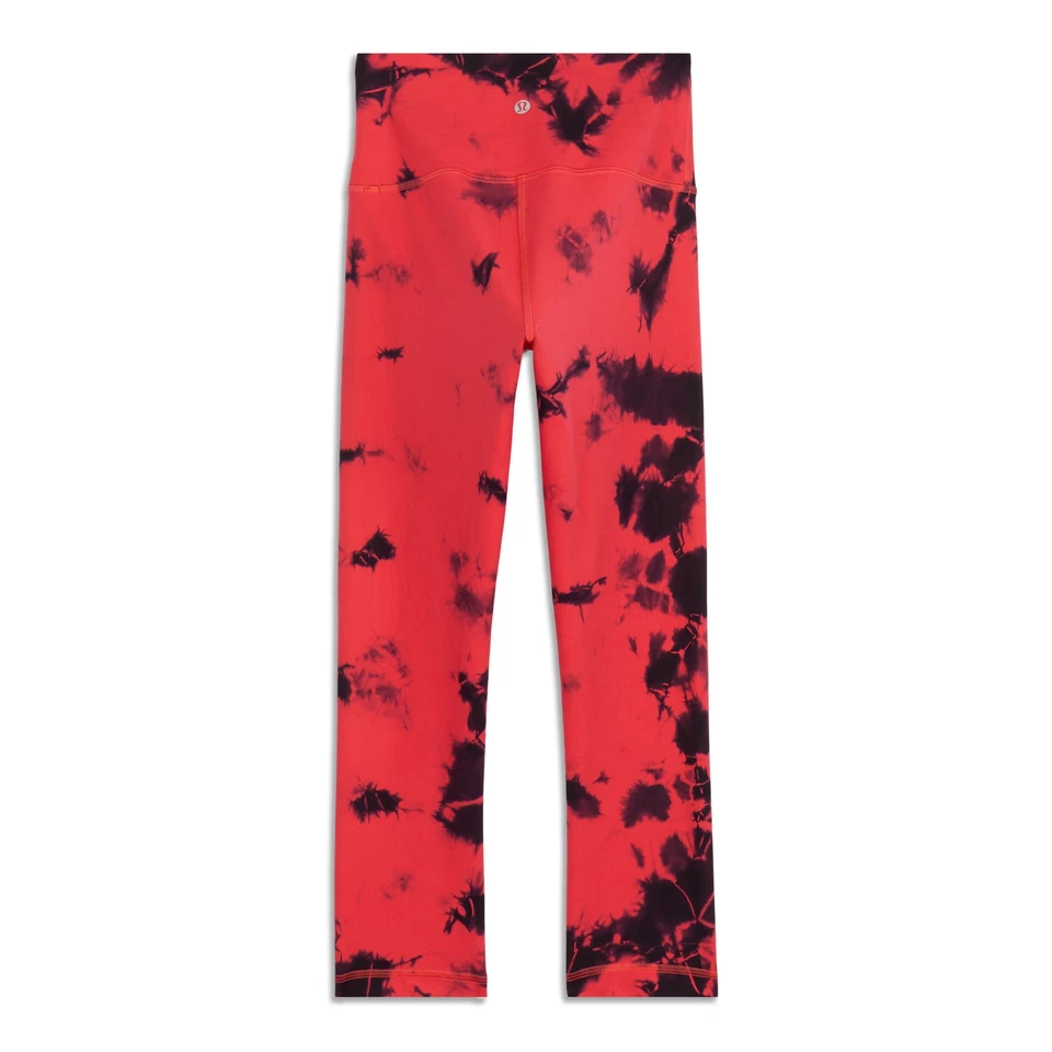 lululemon Wunder Train High Rise Crop Size 4 Carnation Red