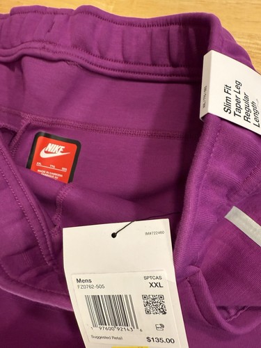 Größe 2XLARGE - Nike Tech Fleece Jogginghose Reflective Bold Berry FZ0762 505 Neu mit Etikett 3M - Bild 3 von 5