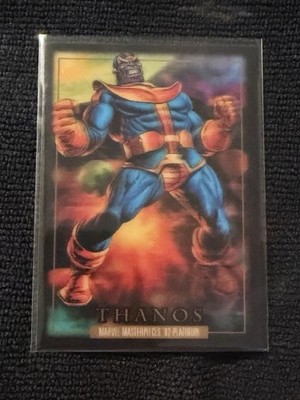 2024 Skybox Marvel Masterpieces  92 Platinum #83 THANOS Lenticular