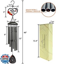 40" Memorial Wind Chimes for Loss of Father,Memorial Gifts for Loss of Dad,Sy...