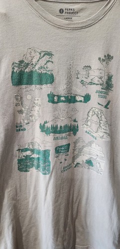 Parks Project Welcome Tee Size L T-Shirt National Parks USA Rare Unisex EUC - Picture 3 of 6