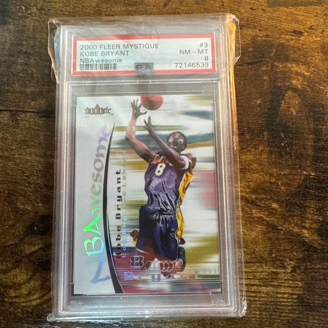 Kobe Bryant Trading Card NBAwesome PSA 8 Los Angeles Lakers Fleer Mystique