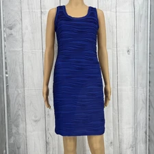 RACHEL Rachel Roy MEDIUM Women's Blue Bodycon Bandage Sleeveless Mini Dress