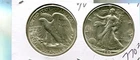 1944 P WALKING LIBERTY SILVER HALF DOLLAR AU BU 7703T