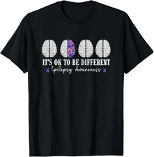 Epilepsy Awareness Graphic Its Okay to Be Different Unisex T-Shirt