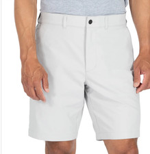 Gerry Men  s Tech Shorts 9  Inseam with 2 way Stretch Gray Size 38 NWT