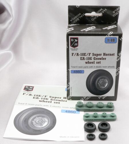 F/A-18E/F Super Hornet EA-18G Growler Halberd Models wheels set 1/48 kit - Picture 2 of 10