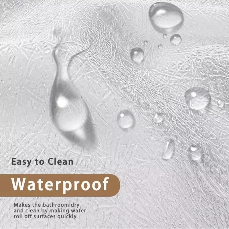 Cortina Ventana Ducha Impermeable Plástico 40"W x 36"L (Pack de 1) Esmerilada Foto 2 de 4