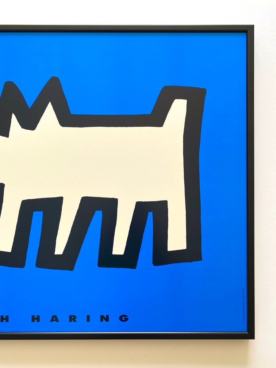 KEITH HARING ESTATE RARE 1994 LITHOGRAPH PRINT FRAMED POSTER KEITH HARING ESTATE RARE 1994 LITHOGRAPH PRINT FRAMED POSTER