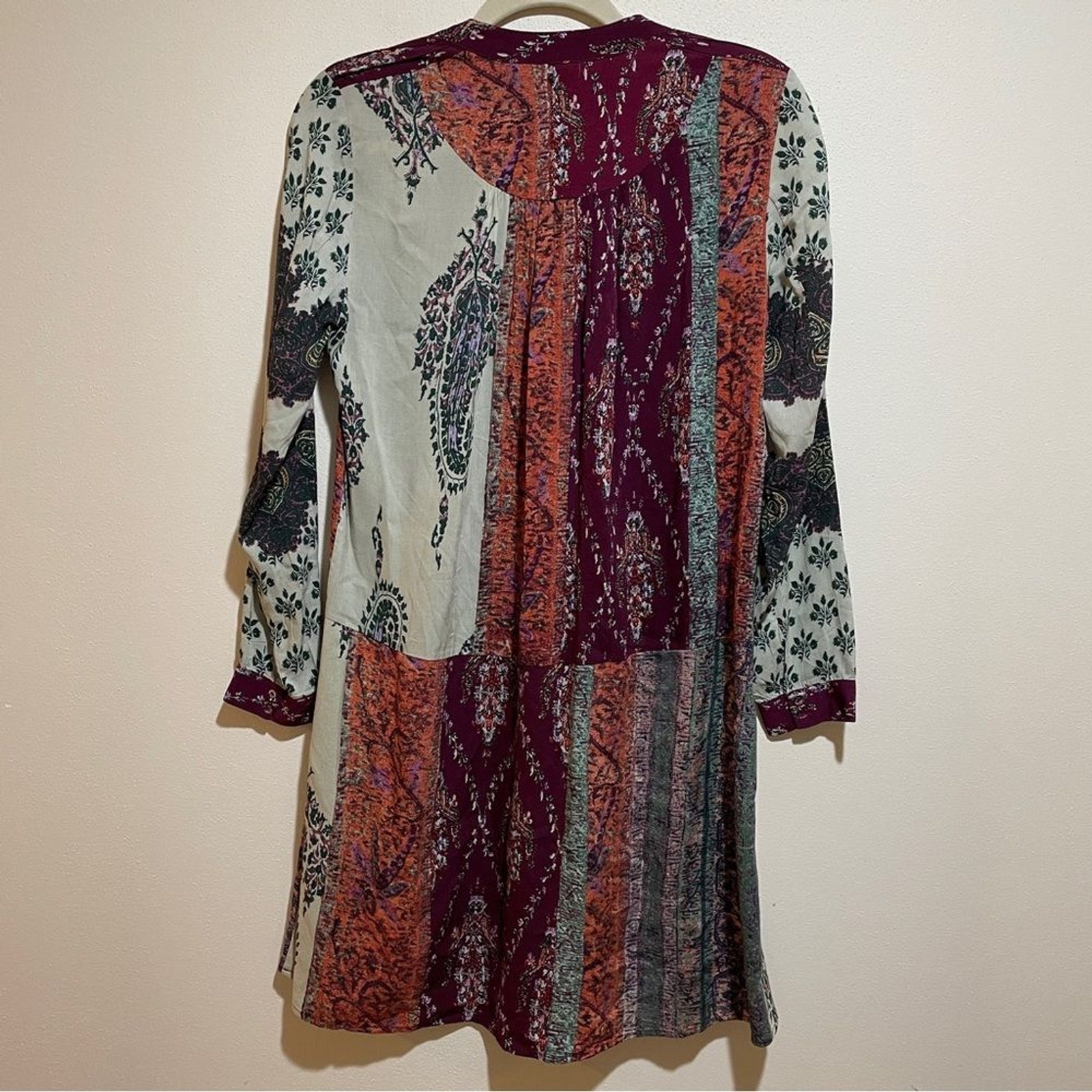 Anthropologie Tiny Patchwork Print Shirtdress Shi… - image 13