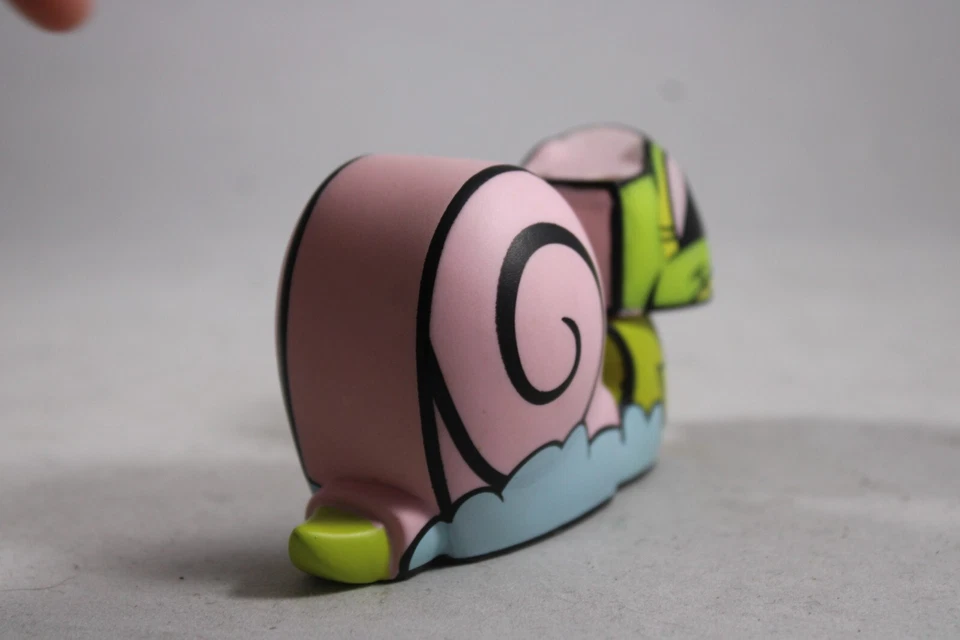 MISSING EARS - Joe Ledbetter Snail Bunny JLED Chaos Bunnies Minis 4" Art Toy - Image 3 of 4